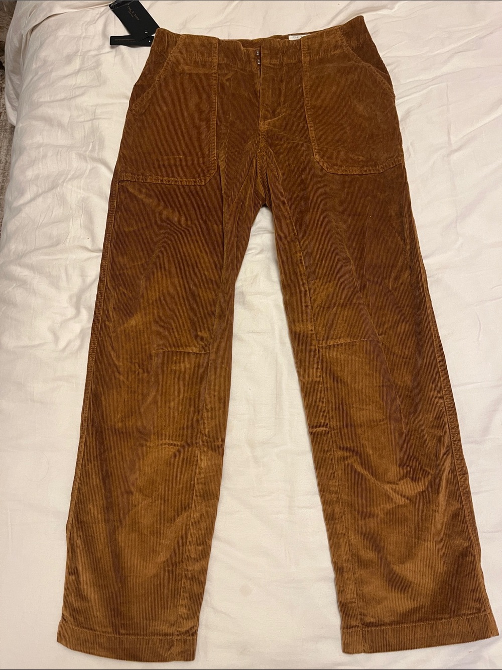 NWT Rag & Bone Brown / Chestnut Corduroy Pants Size 6